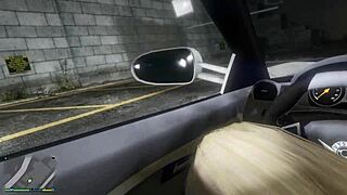 GTA 5 First-Person Hooker Gets Wild in Car Action