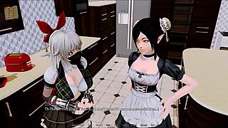 What happens in harem hotel 44 with anime hentai?