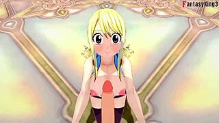 Lucy Heartfilia sucking deepthroat? Fairy Tail full version on sheer fantasyking3.
