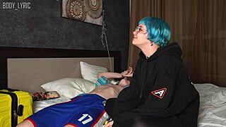 Stepsister with Tattoos Licks and Sucks After Family Fight