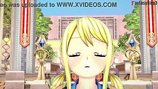 Lucy Heartfilia sucking deepthroat? Fairy Tail full version on sheer fantasyking3.