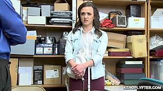 dark haired teen gets doggystyle fuck by lp officer