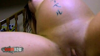Beautiful pregnant woman enjoys naughty pleasures