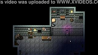 Lost lagoon harem hentai game ep 1 features cute naked fairy stuck in prison key hole 😍