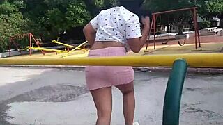 colombian pair enjoys mutual oral, blowjob, and assfucking in public park