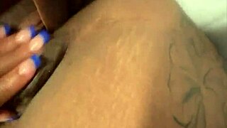 Ebony Layla Squirts Hardcore During Solo Masturbation