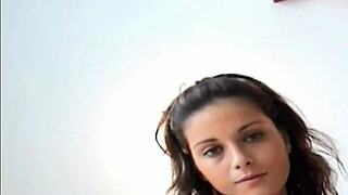 I can’t resist, put your hands on the wall, you naughty boy, feel my lingerie.