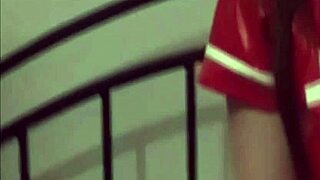 I can’t resist, put your hands on the wall, you naughty boy, feel my lingerie.