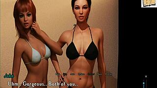 Waking up next to a sexy topless brunette in Intertwined 22