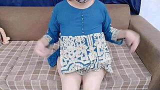 Sobia Nasir Roleplays Squirting With Dildo on WhatsApp Video Call for Client