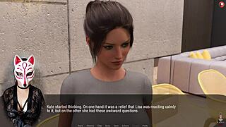 Redhead Kate Stuns with Big Tits in Outdoor 3D Game