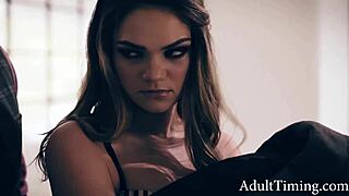 Step Father Shames Slutty Teen Athena Faris After Catching Her