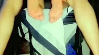 Young Latina Girlfriend Craves Sex While Parents Sleep Almost Caught