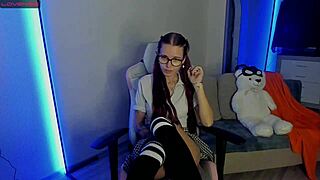 shy cute girl next door rubs her tight pussy till she cums