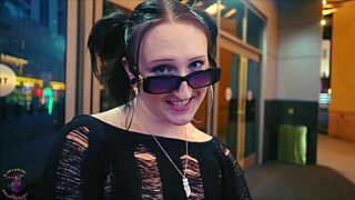 Raven Vice, Hot White Slut, Seduces Old Man at Golden Gate Casino in Vegas