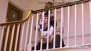 Misha Cross and Victoria Pure Share a Cock in Private Com, Deepthroat Group