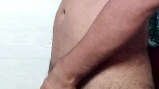 Indian desi gay solo masturbates monster cock