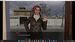I did an early christmas porn and it was annoying the reaction amy with huge 3d monster cock squirting