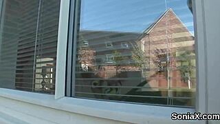 Hey, check out cheating British milf Lady Sonia showing off her huge naturals!