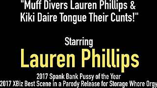 blonde lesbian lauren phillips fingers pussy in pantyhose