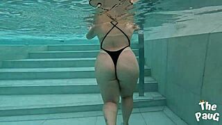 Stranger fucks me hard at pool.