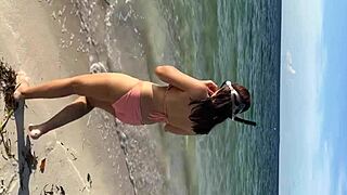 I followed this babe at the beach and she rode me hard 😍