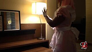 anime maid contrasts innocence with fat dick stuffing in cosplay