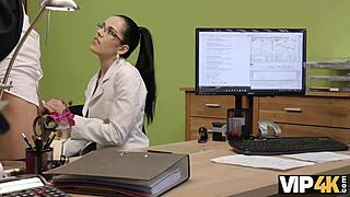 Hey, Vip4k Agent Approves Brunette Nympho's Credit For Hot Sex Action 😏