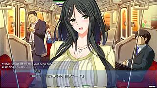 Rush hour foreplay explodes in Akumeru Family Iroha Route part 4!