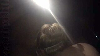 4th of july 2019, blonde coworker sucks big black cock outdoors!!