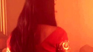 Erotic Belly Dancing with Brunette Beauty: Can She Tease You More?