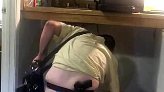 gay plumber caught masturbating with monster dildo