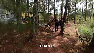 sex-crazed latina guerrillas dominate captured male with wild oral