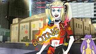 harley quinn gets trained with blowjob and cumshot