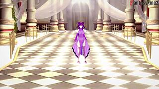 scáthach-skadi fucks on throne in pov fantasy