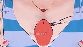 Step brother and sister share a cute outfit moment in 3D anime hentai.