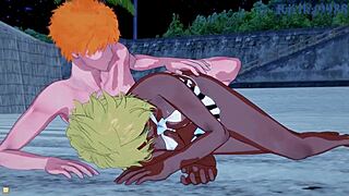 Nel, Nelliel, And Tier Harribel Intense Sex With Ichigo Kurosaki