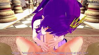 scáthach-skadi fucks on throne in pov fantasy