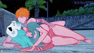 Nel, Nelliel, And Tier Harribel Intense Sex With Ichigo Kurosaki