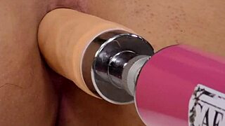 stunning tgirl nicolly pantoja uses a fucking machine to pound her ass solo