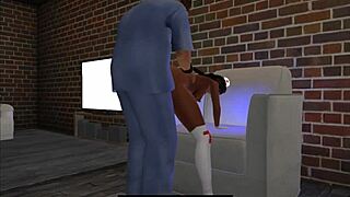 A female erotica cartoon showing a new medic trainee around.