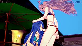 Holy crap, Tsubasa Kazanari and Maria Cadenzavna Eve in wild futanari action!