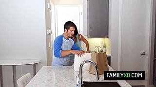 She rides her stepcousin's cock so hard