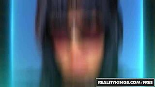 i'm sexy kali in first time auditions, diving into muff with yoga and kissing.
