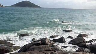 Got wild at nudist beach with my hot Latina friends