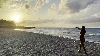 Monika Fox Swims In Atlantic Ocean And Poses Naked On A Public Beach Free