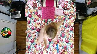 desiree deluca stretches twins' melons overhead