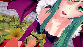 Morrigan having hard sex in sheer fantasy halloween special on sheer fantasyking3