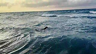 Monika Fox Swims In Atlantic Ocean And Poses Naked On A Public Beach Free