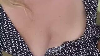 Milf masturbates with toys on video call, talking dirty